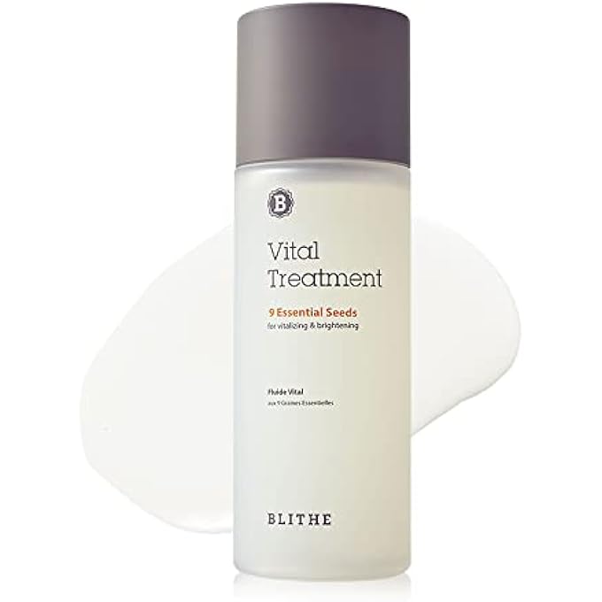 Blithe VITAL TREATMENT 9 ESSENTIAL SEEDS NIACINAMIDE TONER - KOREAN SKIN ESSENCE GREEN TEA TONER FOR FACE, CLARIFYING OILY SKIN VITALIZING & DARK SPOTS 5 FL OZ - Image 1